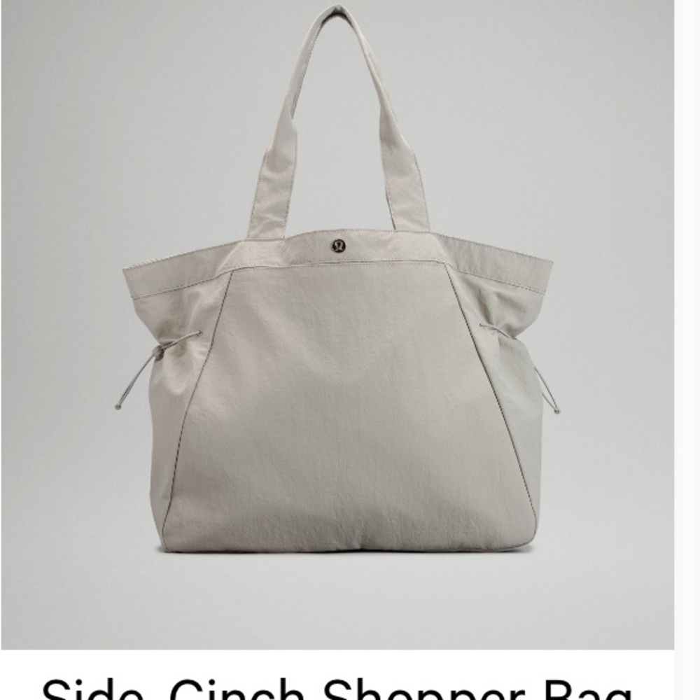 lululemon athletica Gray Side Cinch Shopper Bag
